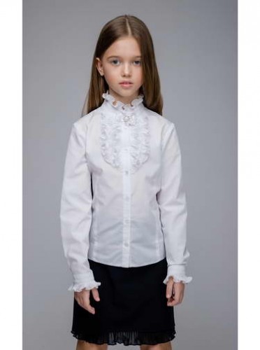Блузка для девочки, ДШ-3941 белый